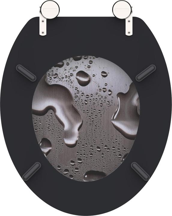 Actual product image Schütte MDF WC-Sitz GREY STEEL