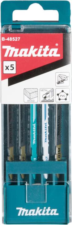 Produktbild Makita 4350 FCTJ Pendelhub Stichsäge 720 Watt 135 mm + 5 tlg. Stichsägeblatt Set + Makpac