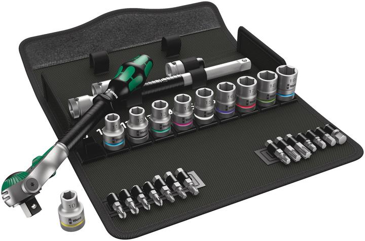 Actual product image Wera 8100 SC 6 Zyklop Speed Ratchet Set (13 mm, 14 mm, 19 mm, 18 mm, 16 mm, 11 mm, 15 mm, 12 mm, 17 mm, 10 mm)