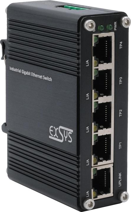 Immagine prodotto Exsys Mini switch Ethernet industriale 5x 1 Gbit/s (5 Porti)