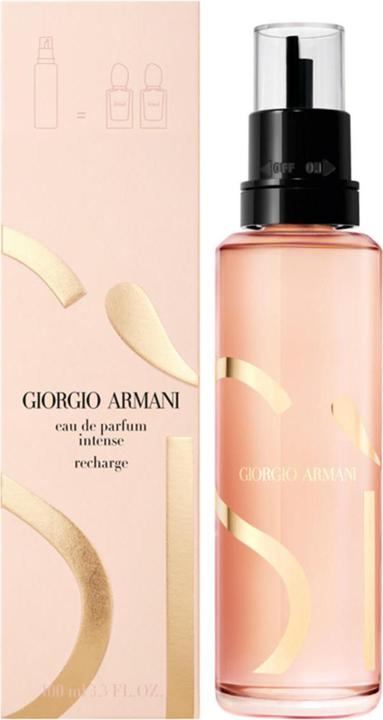 Actual product image Giorgio Armani Sì Eau de Parfum Intense Refill 100 ml (Eau de parfum, 445 ml)