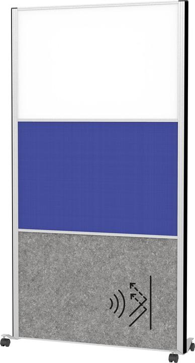 Produktbild Maul Stellwandsystem MAULconnecto 9651795 1xWB 1xbl 1xAk d.gr Mobil (100 x 182 cm)