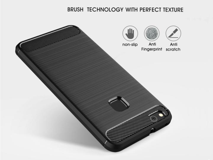 Immagine prodotto Screenguard Huawei P10 Lite Cover Carbon Brushed Soft TPU (Huawei P10 Lite)