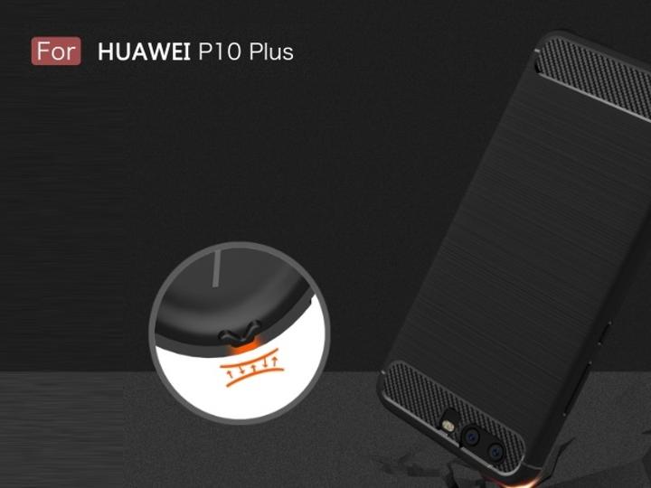 Produktbild Screenguard Huawei P10 Plus Hülle Carbon Brushed Soft TPU (Huawei P10 Plus)