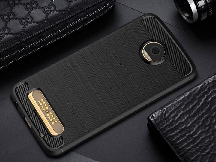 Image du produit Screenguard Motorola Moto Z2 Play Housse Carbon Brushed Soft TPU (Motorola Moto Z2 Play)