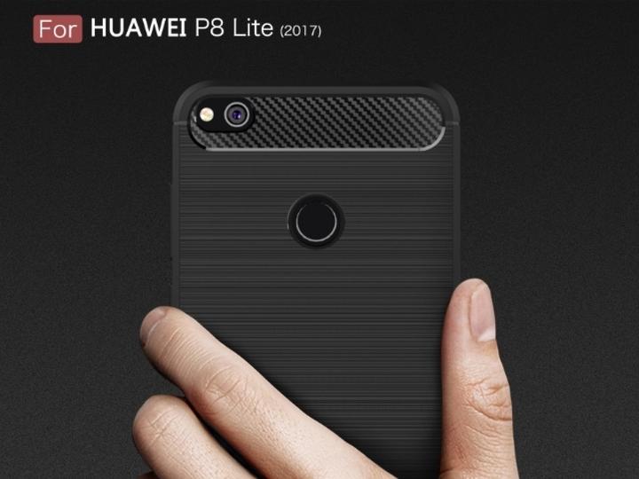 Actual product image Screenguard Huawei P8 Lite 2017 Cover Carbon Brushed Soft TPU (Huawei P8 Lite (2017))