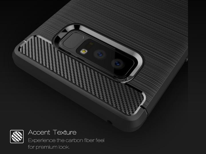 Actual product image Screenguard Samsung Galaxy Note8 Cover Carbon Brushed Soft TPU (Samsung Galaxy Note 8)