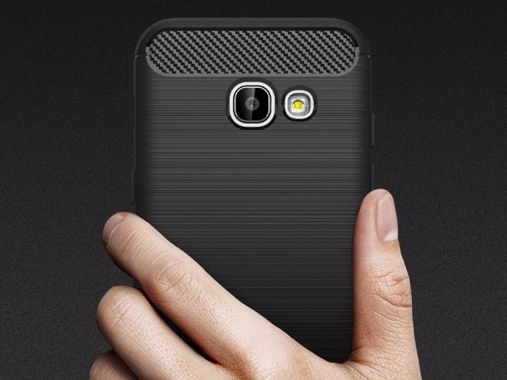 Actual product image Screenguard Samsung Galaxy A5 2017 Cover Carbon Brushed Soft TPU (Samsung Galaxy A5 (2017))