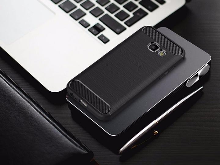 Actual product image Screenguard Samsung Galaxy A5 2017 Cover Carbon Brushed Soft TPU (Samsung Galaxy A5 (2017))