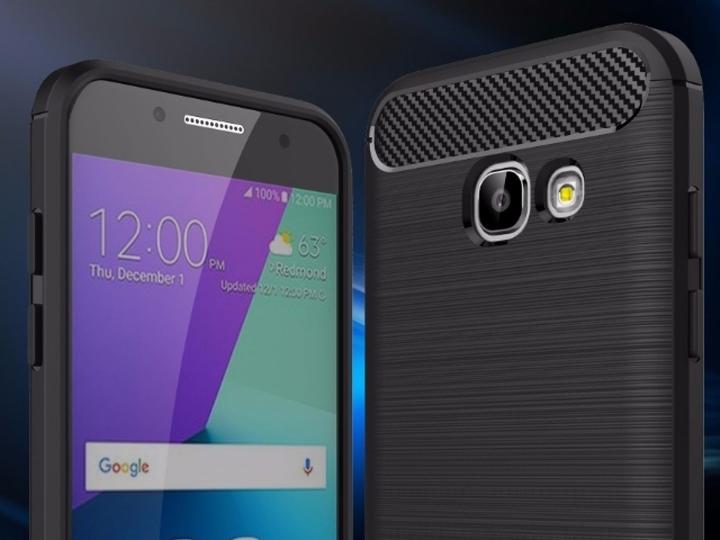 Actual product image Screenguard Samsung Galaxy A5 2017 Cover Carbon Brushed Soft TPU (Samsung Galaxy A5 (2017))