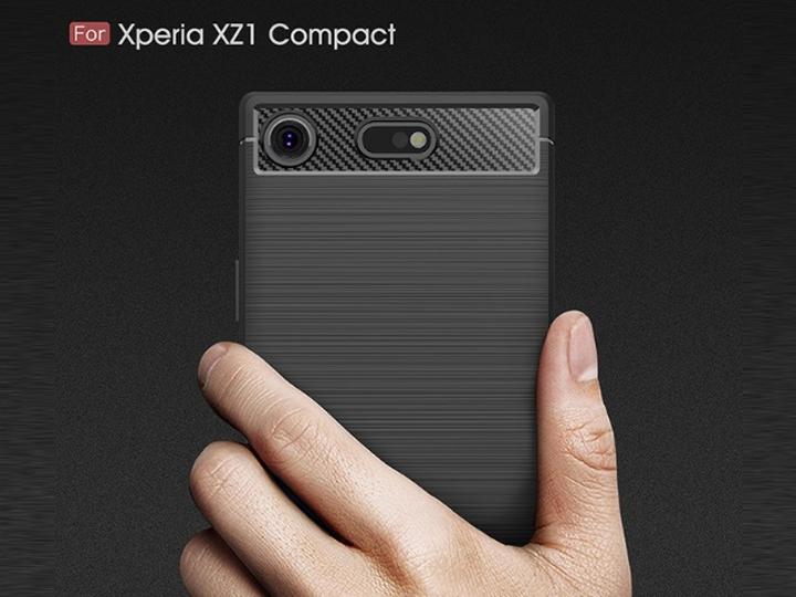 Image du produit Screenguard Sony Xperia XZ1 Compact Housse Carbon Brushed Soft TPU (Sony Xperia XZ1 Compact)
