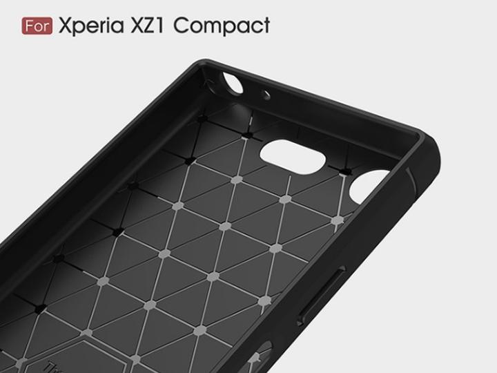 Image du produit Screenguard Sony Xperia XZ1 Compact Housse Carbon Brushed Soft TPU (Sony Xperia XZ1 Compact)