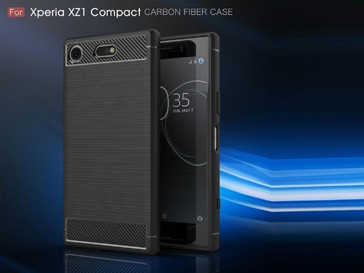 Image du produit Screenguard Sony Xperia XZ1 Compact Housse Carbon Brushed Soft TPU (Sony Xperia XZ1 Compact)