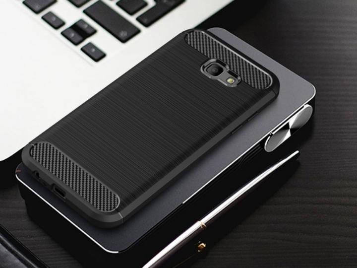 Actual product image Screenguard Samsung Galaxy A7 2017 Cover Carbon Brushed Soft TPU (Samsung Galaxy A7 (2017))