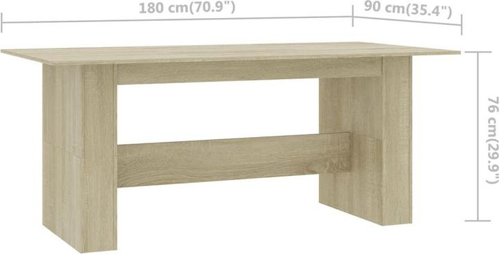 Actual product image VidaXL Klaudia (180 x 90 x 76 cm)