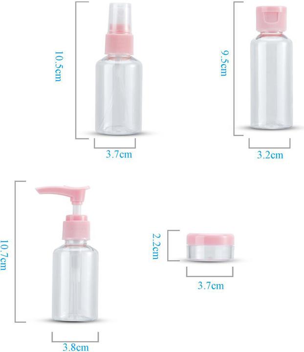 Actual product image Intirilife Bottle Set in ROSA TRANSPARENT