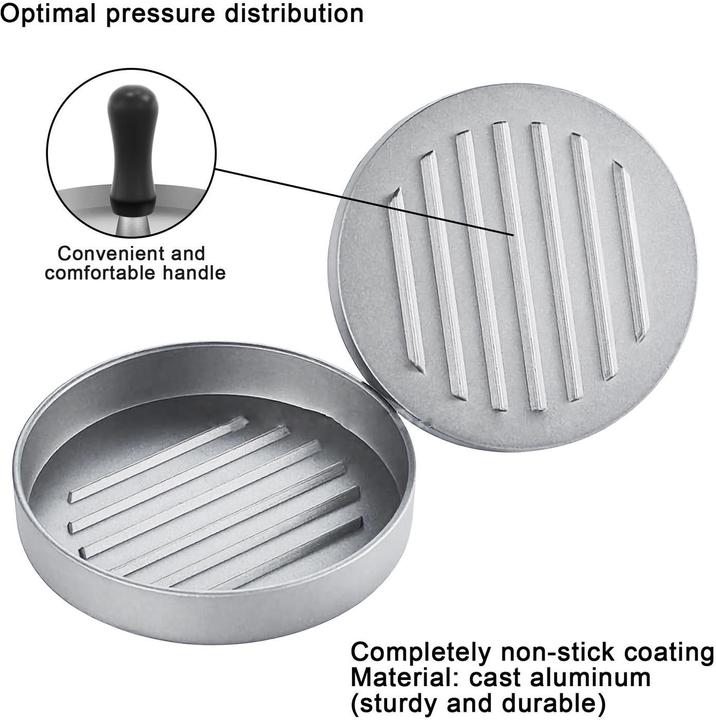 Actual product image Intirilife Hamburger press 11.5 cm diameter