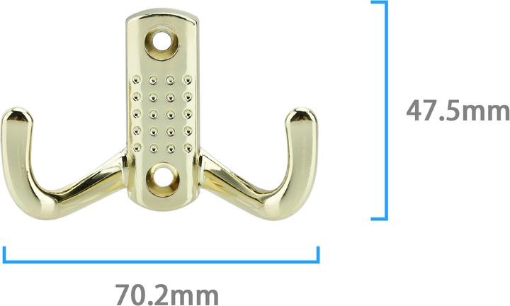 Immagine prodotto Intirilife Appendiabiti doppio in oro