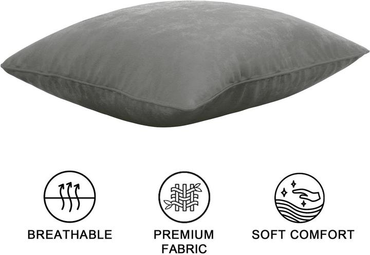 Actual product image Intirilife 2x Velvet Cushion Covers 40x40 cm (40 x 40 cm)