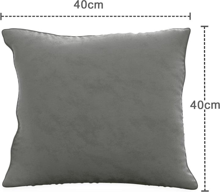 Actual product image Intirilife 2x Velvet Cushion Covers 40x40 cm (40 x 40 cm)