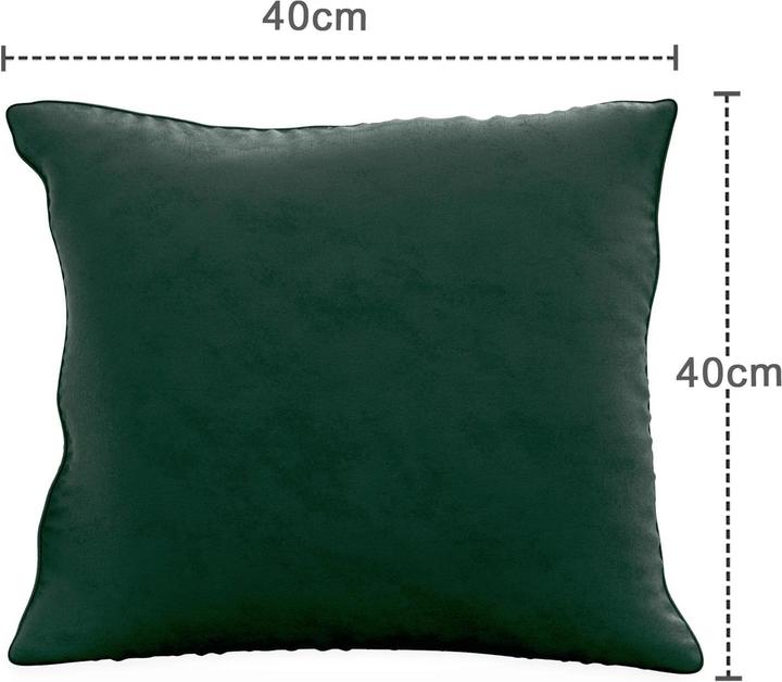 Image du produit Intirilife 2x taies d'oreiller en velours 40x40 cm (40 x 40 cm)