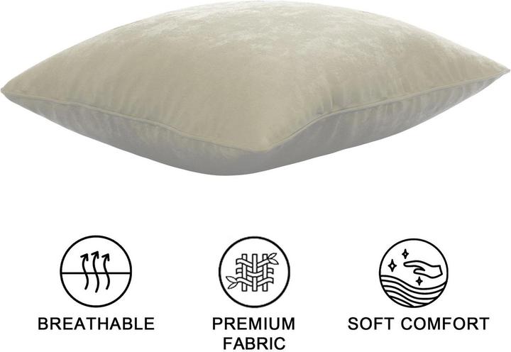 Actual product image Intirilife 2x Velvet Cushion Covers 40x40 cm (40 x 40 cm)