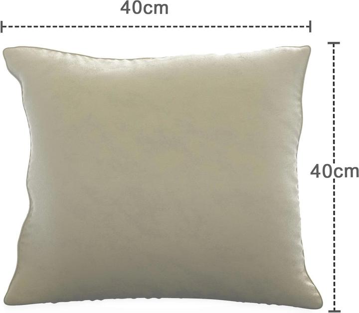 Actual product image Intirilife 2x Velvet Cushion Covers 40x40 cm (40 x 40 cm)