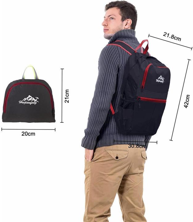 Produktbild Intirilife Faltbarer Rucksack in Schwarz (36 l)