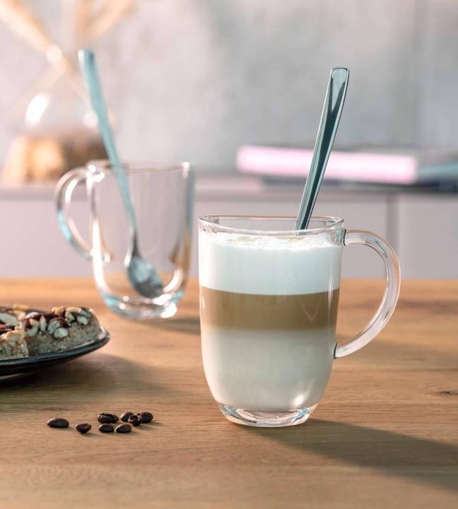 Actual product image Leonardo Latte Macchiato Glass Napoli 380 ml, 4 pieces, Transparent (380 ml, 2 x)