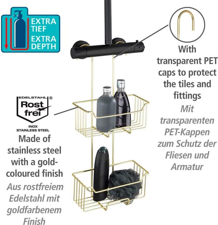Actual product image Wenko Thermostatic shower caddy Milo