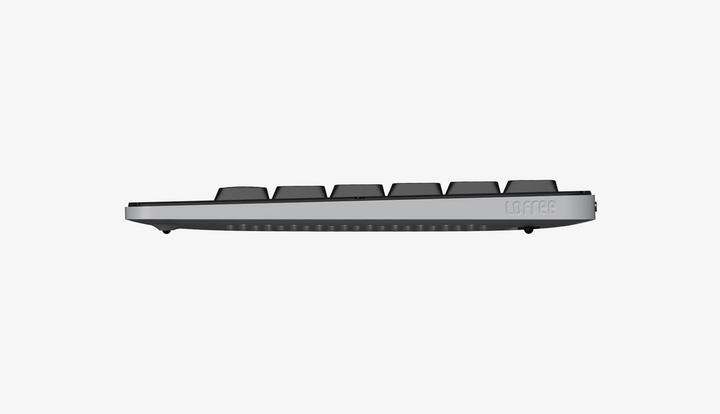 Actual product image Lofree OE920 EDGE 84-Key dual mode low-profile mechanical keyboard-Metallic Silver (US)