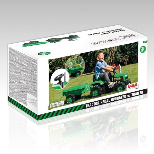 Produktbild Siva Kinder Trettraktor mit Anhänger Farmer Tractor