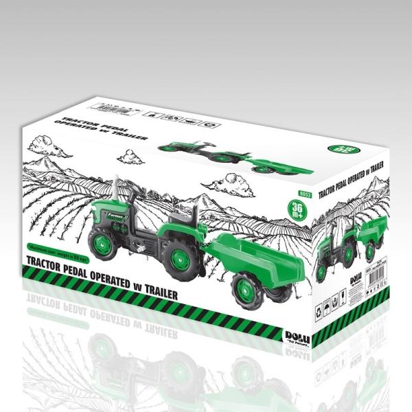 Produktbild Siva Kinder Trettraktor mit Anhänger Farmer Tractor