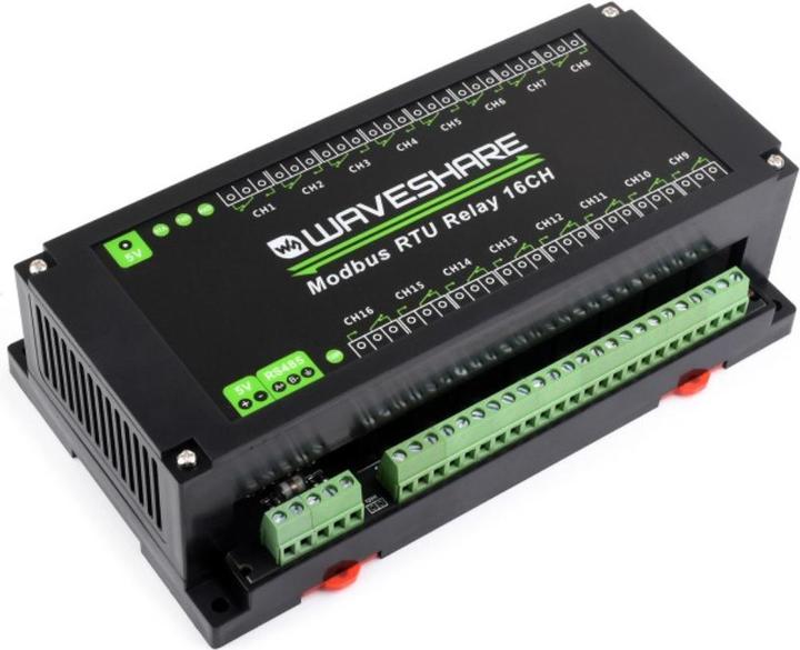 Image du produit WaveShare Relais 16 canaux RS485 Modbus RTU Relay 16CH