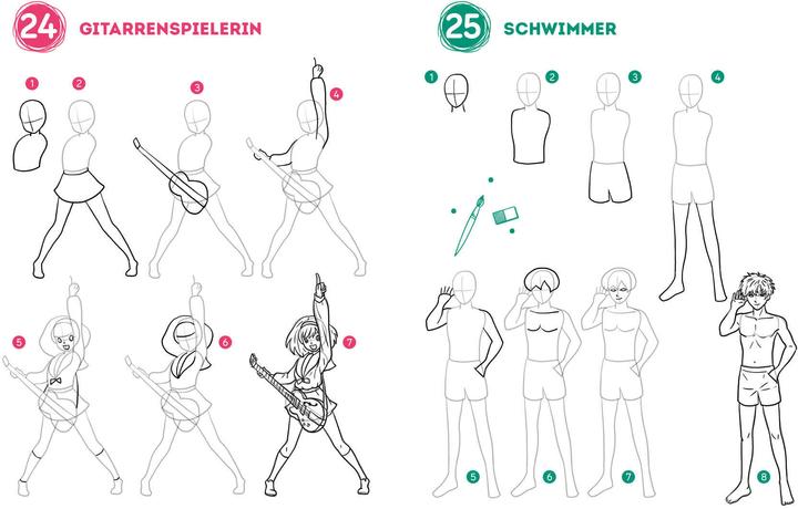 Produktbild 300 Motive zeichnen - Manga (Deutsch, Lise Herzog, 2024)