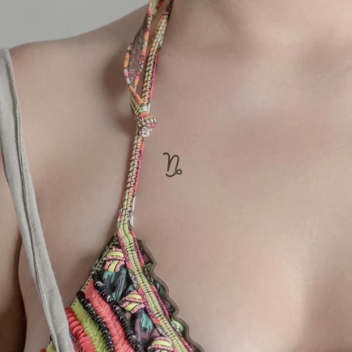 Produktbild minink Temporäres Tattoo – Sternzeichen Steinbock minimalistisch