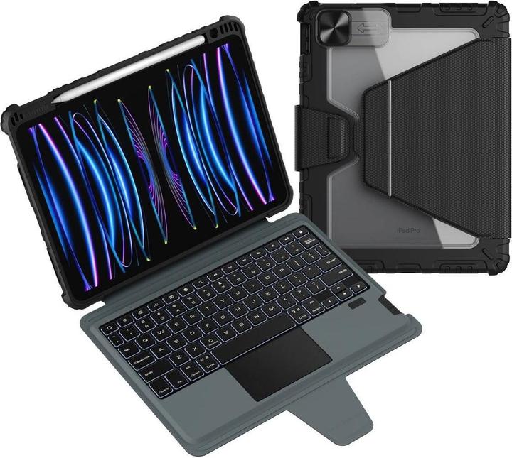 Image du produit NoName Étui clavier Bumper Link (version rétroéclairée) pour iPad Air 10.9 2020/Air 4/Air 5/Pro 11 2020/2 (DE)