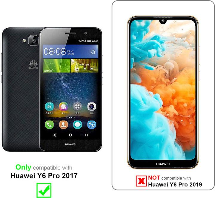 Actual product image Cadorabo Case Flower Book (Huawei Y6 Pro (2017))