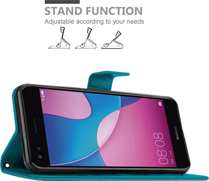 Actual product image Cadorabo Case Flower Book (Huawei Y6 Pro (2017))