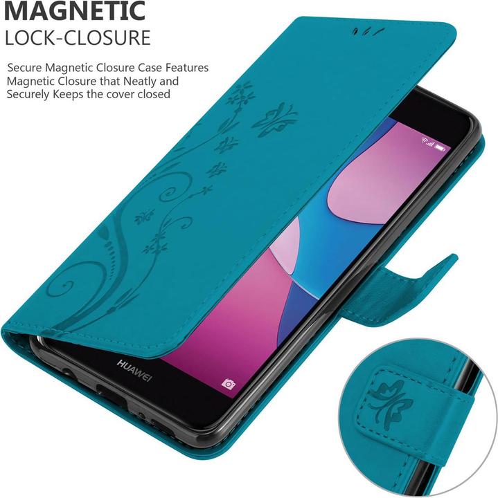 Actual product image Cadorabo Case Flower Book (Huawei Y6 Pro (2017))