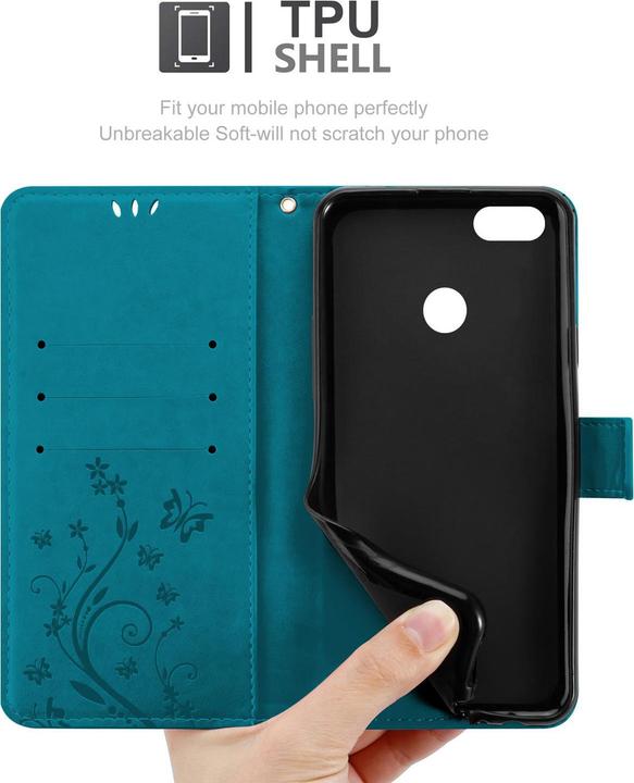 Actual product image Cadorabo Case Flower Book (Huawei Y6 Pro (2017))