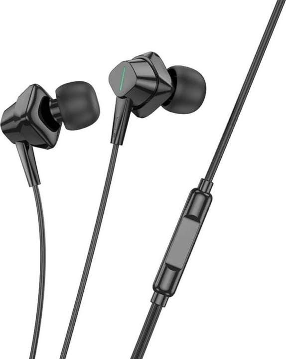 Actual product image Hoco Wired headphones M113 Clear universal digital earphones with microphone iP (Cable)
