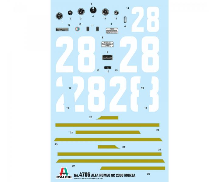 Actual product image 1:12 Alfa Romeo 8C 2300 Monza Nuvolari