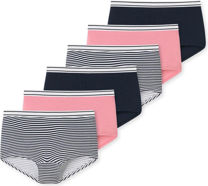 Schiesser 6er Pack Teens Girls 95/5 Organic Cotton Shorts