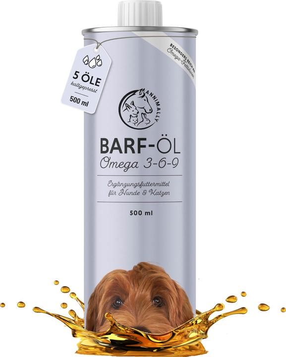 Immagine prodotto Annimally Olio Barf 500ml (Adulto, Senior, Junior, 1 pz., 1000 g)