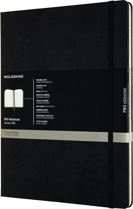 Image du produit Moleskine Carnet de notes professionnel XXL, couverture rigide, noir (Règle spéciale, Couverture rigide)