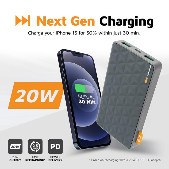 Actual product image Xtorm Fuel Series 4 (10000 mAh, 20 W, 37 Wh)