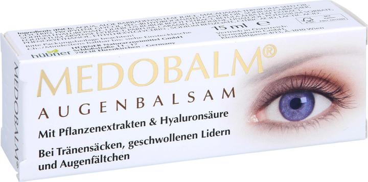 Produktbild Hübner Medobalm Augenbalsam bei Tränensäcken, geschwollenen Lidern und Augenfältchen, 15 ml Creme (15 ml)