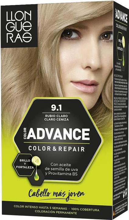 Image du produit Llongueras COLOR ADVANCE #9,1-rubio claro claro ceniza (9.1)