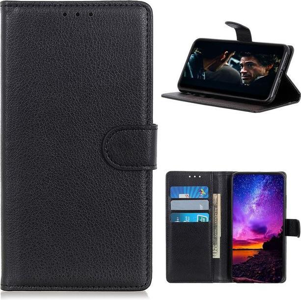 Actual product image MU Classic Litchi Leather Bookcover Series (Nokia 3.4)